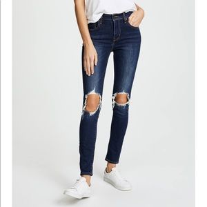 Levi’s 721 High Rise Skinny Jeans Rough Day Sz 30